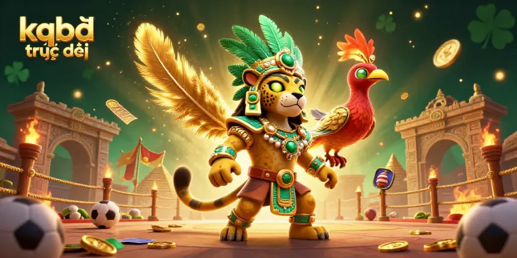 Experience engaging sports betting at kqbđ trực tiếp, highlighted by unique characters and vivid game elements.